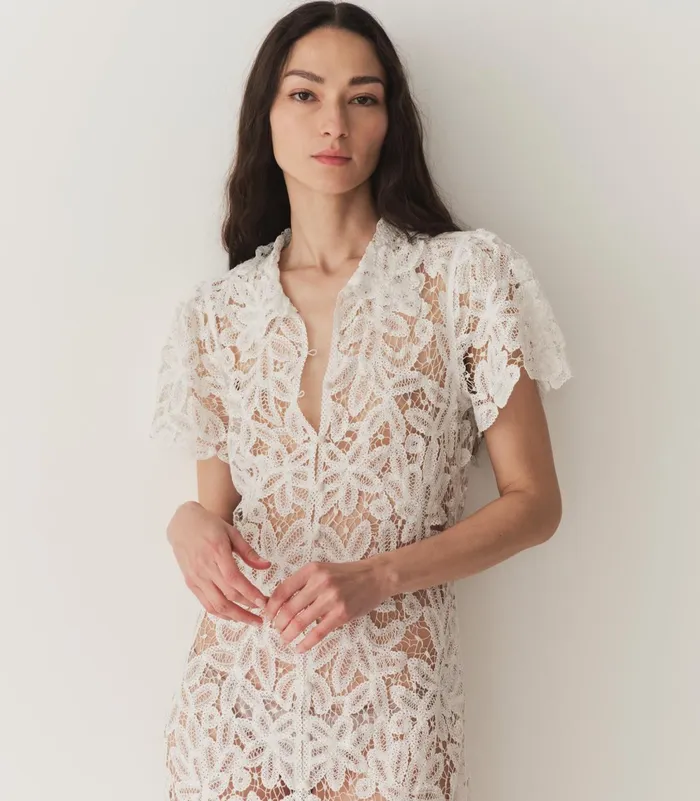 Women DEN Dresses Etoile Dress Salt Women DEN Dresses Etoile Dress Salt
