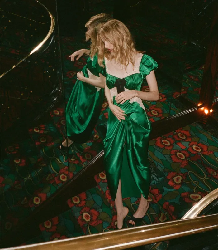 Women DEN Dresses Veda Dress Emerald Ivy Women DEN Dresses Veda Dress Emerald Ivy