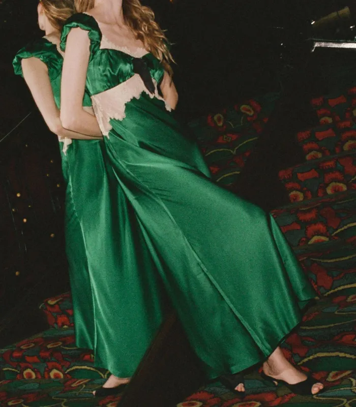Women DEN Dresses Veda Dress Emerald Ivy Women DEN Dresses Veda Dress Emerald Ivy