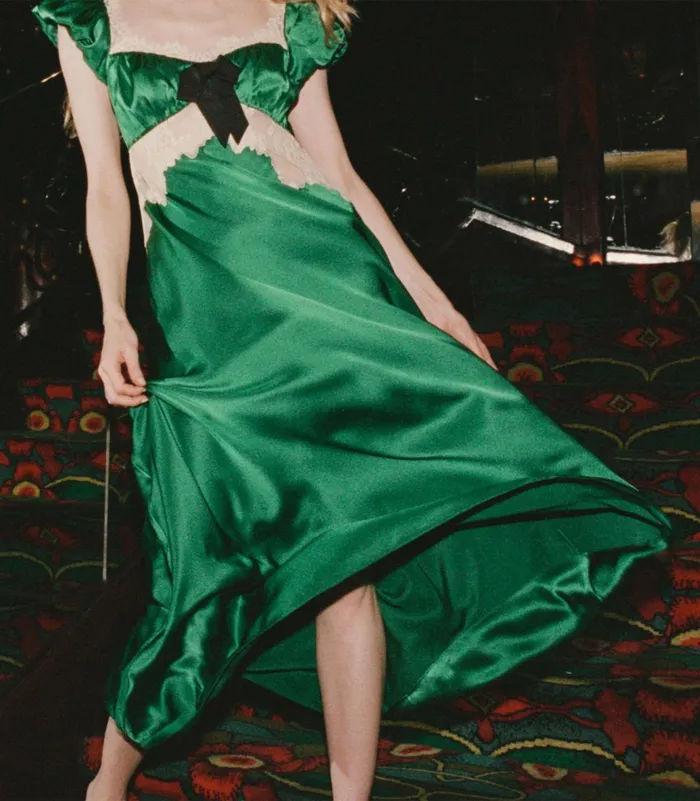 Women DEN Dresses Veda Dress Emerald Ivy Women DEN Dresses Veda Dress Emerald Ivy
