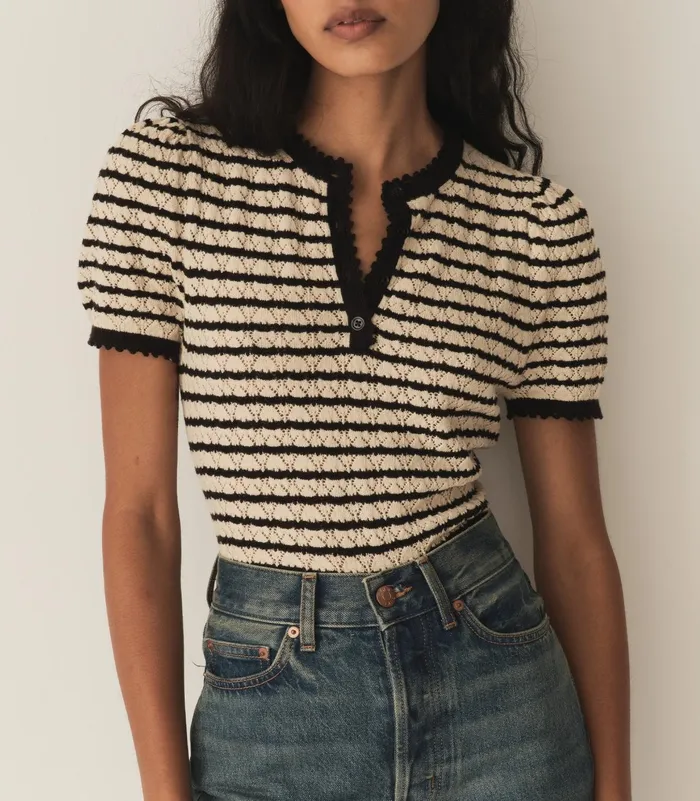 Women DEN Knitwear Brandie Top Allaire Stripe Women DEN Knitwear Brandie Top Allaire Stripe