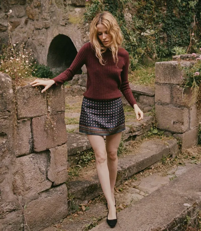Women DEN Knitwear Hyeres Cashmere Sweater Dark Garnet Women DEN Knitwear Hyeres Cashmere Sweater Dark Garnet