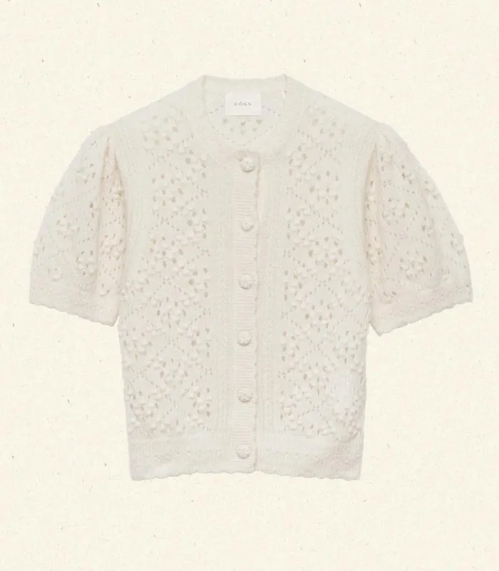 Women DEN Knitwear Mirabelle Cardigan Ivory Women DEN Knitwear Mirabelle Cardigan Ivory