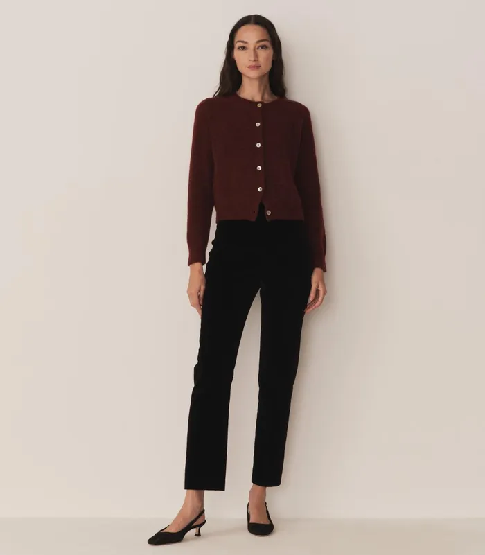 Women DEN Knitwear Petra Cardigan Bordeaux Women DEN Knitwear Petra Cardigan Bordeaux