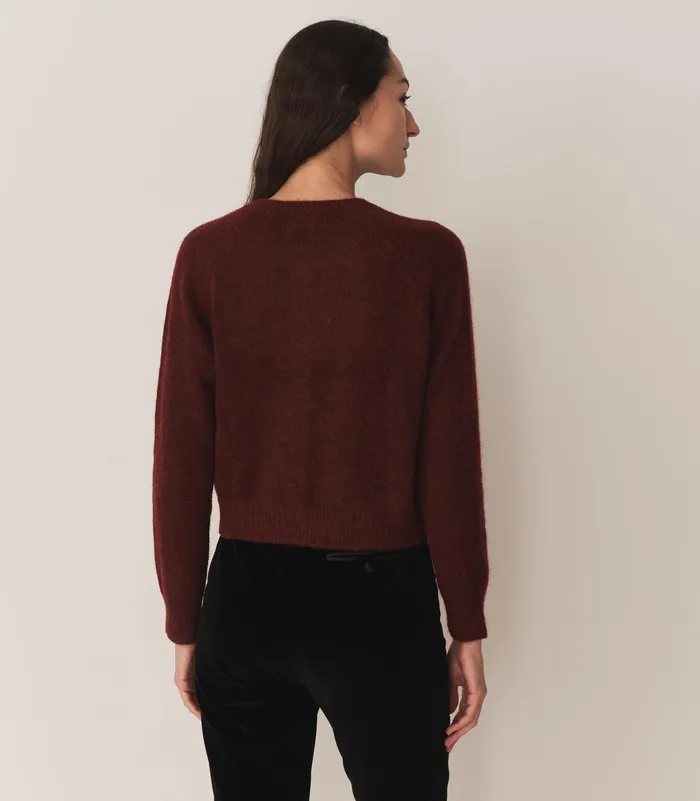 Women DEN Knitwear Petra Cardigan Bordeaux Women DEN Knitwear Petra Cardigan Bordeaux