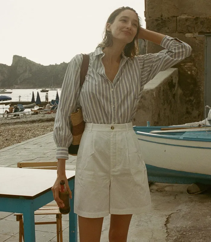 Women DEN Pants and Shorts Danette Short Salt Women DEN Pants and Shorts Danette Short Salt