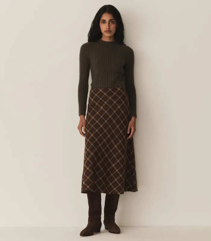 Women DEN Skirts Elowen Skirt Cornwall Plaid