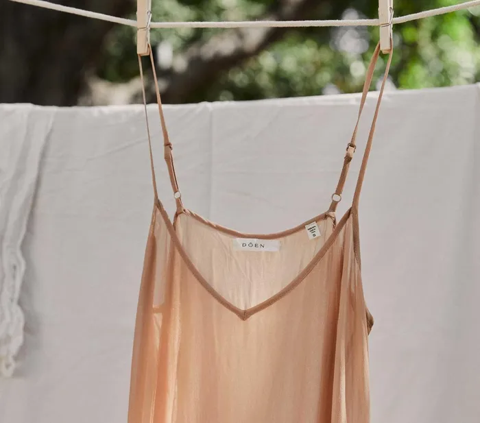 Women DEN Slips Long Deep VNeck Slip Sand Dollar Women DEN Slips Long Deep VNeck Slip Sand Dollar