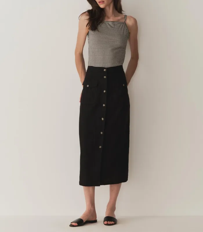 Women DEN Tees Angie Tank Noir La Maddalena Gingham Women DEN Tees Angie Tank Noir La Maddalena Gingham