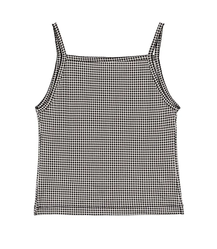 Women DEN Tees Angie Tank Noir La Maddalena Gingham Women DEN Tees Angie Tank Noir La Maddalena Gingham