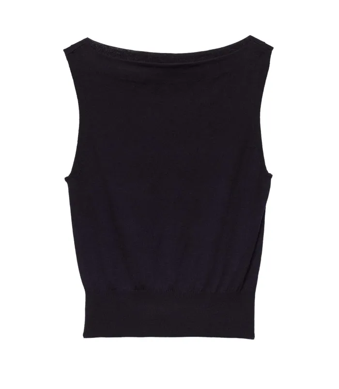 Women DEN Tees Honore Knit Tank Deep Navy Women DEN Tees Honore Knit Tank Deep Navy