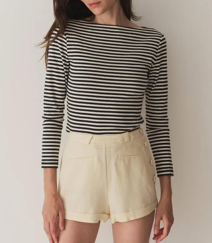 Women DEN Tees Paulette Tee Nantucket Stripe