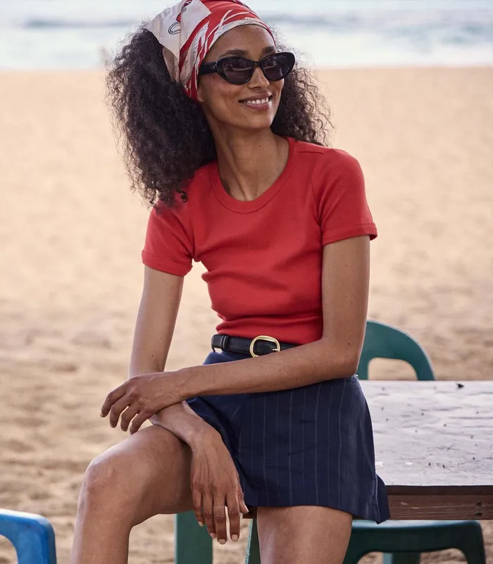 Women DEN Tees Vivi Tee Scarlet