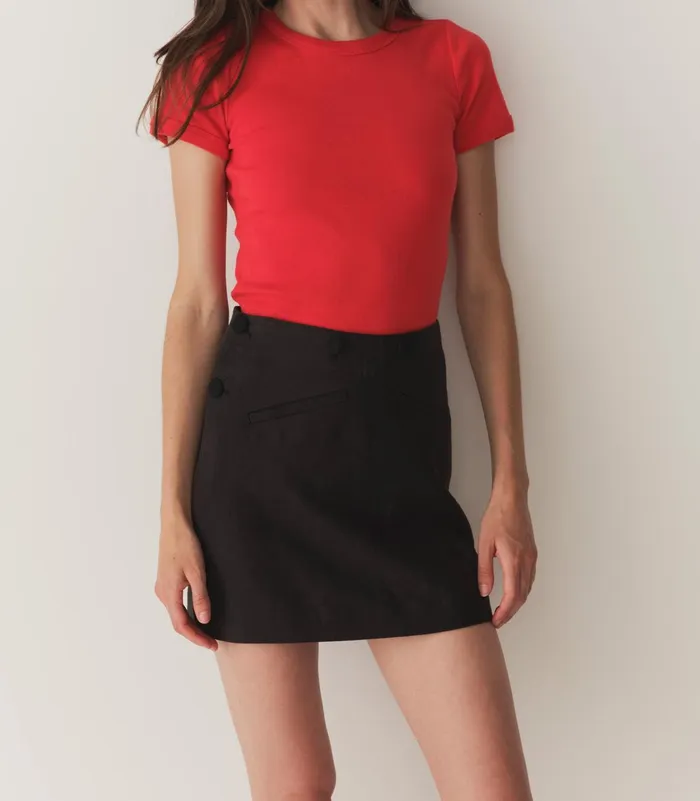 Women DEN Tees Vivi Tee Scarlet Women DEN Tees Vivi Tee Scarlet