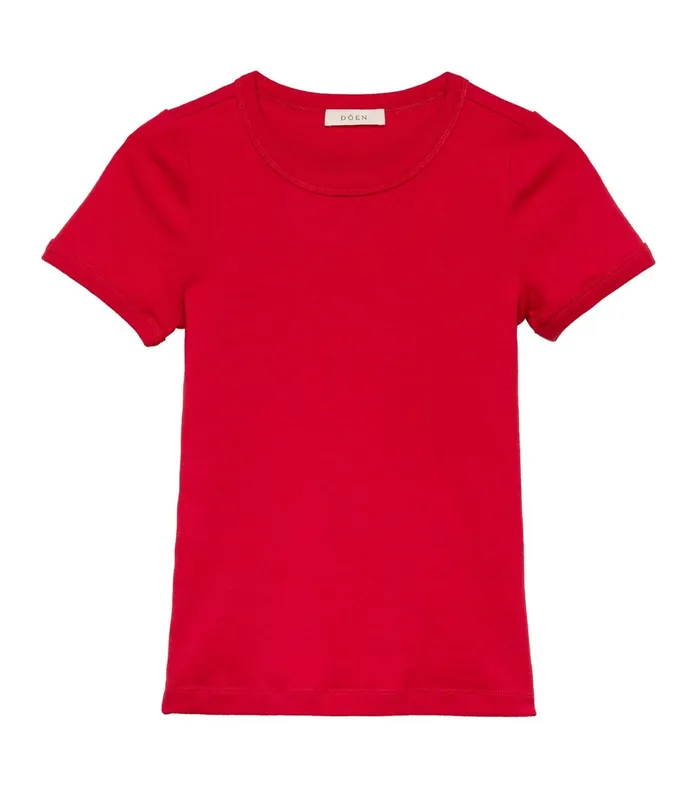 Women DEN Tees Vivi Tee Scarlet Women DEN Tees Vivi Tee Scarlet