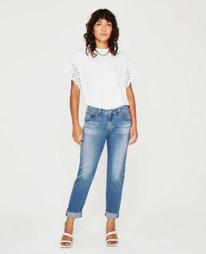 Women Denim AG Jeans ExBoyfriend Slim 11 Years Saddle Peak