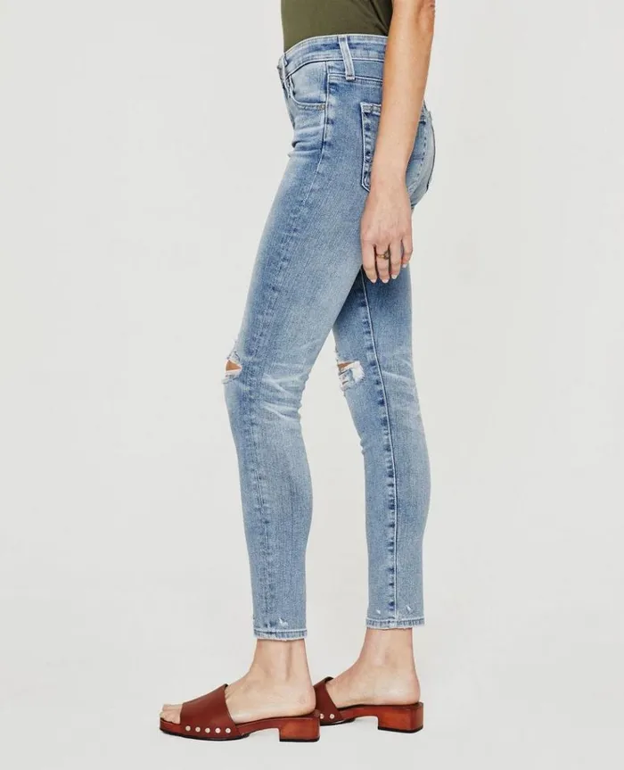Women Denim AG Jeans Farrah Skinny Ankle 20 Years Undertow Destructed Women Denim AG Jeans Farrah Skinny Ankle 20 Years Undertow Destructed
