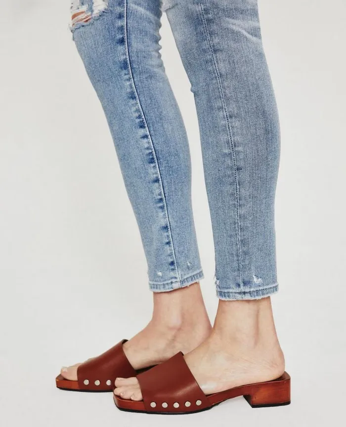 Women Denim AG Jeans Farrah Skinny Ankle 20 Years Undertow Destructed Women Denim AG Jeans Farrah Skinny Ankle 20 Years Undertow Destructed