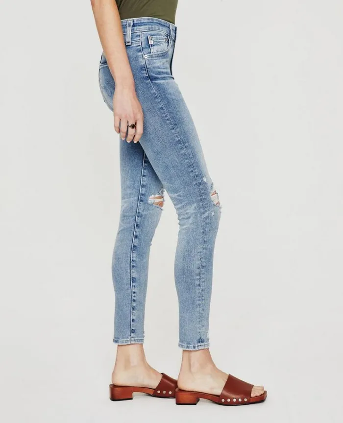 Women Denim AG Jeans Farrah Skinny Ankle 20 Years Undertow Destructed Women Denim AG Jeans Farrah Skinny Ankle 20 Years Undertow Destructed