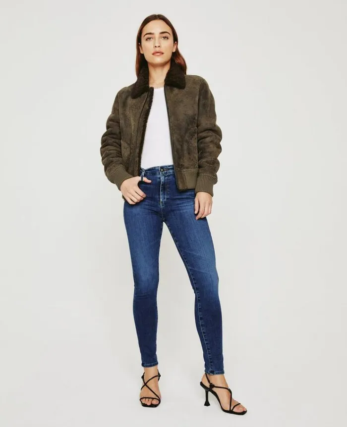 Women Denim AG Jeans Farrah Skinny Ankle Switchback