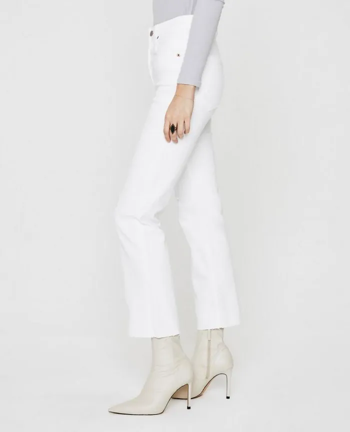 Women Denim AG Jeans Kinsley Authentic White Destructed Women Denim AG Jeans Kinsley Authentic White Destructed