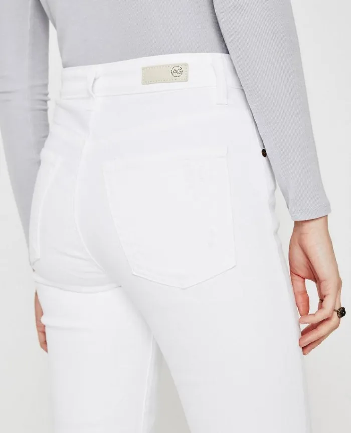 Women Denim AG Jeans Kinsley Authentic White Destructed Women Denim AG Jeans Kinsley Authentic White Destructed