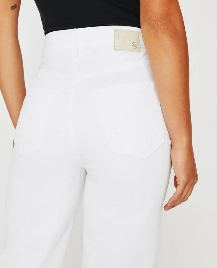 Women Denim AG Jeans Knoxx Authentic White Destructed Women Denim AG Jeans Knoxx Authentic White Destructed