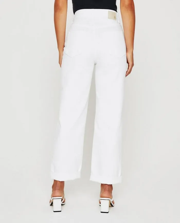 Women Denim AG Jeans Knoxx Authentic White Destructed Women Denim AG Jeans Knoxx Authentic White Destructed