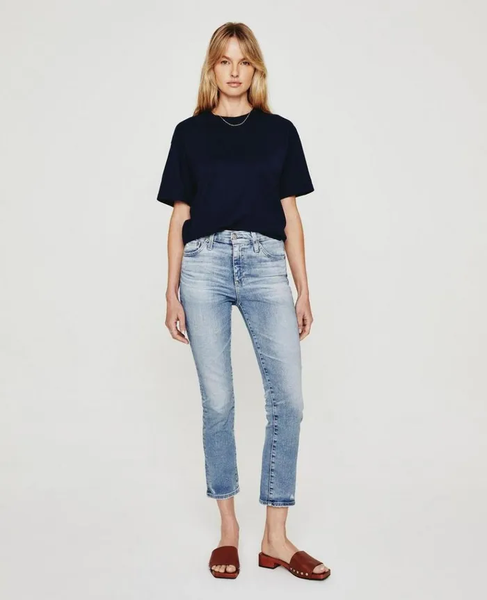 Women Denim AG Jeans Mari Crop 20 Years Undertow