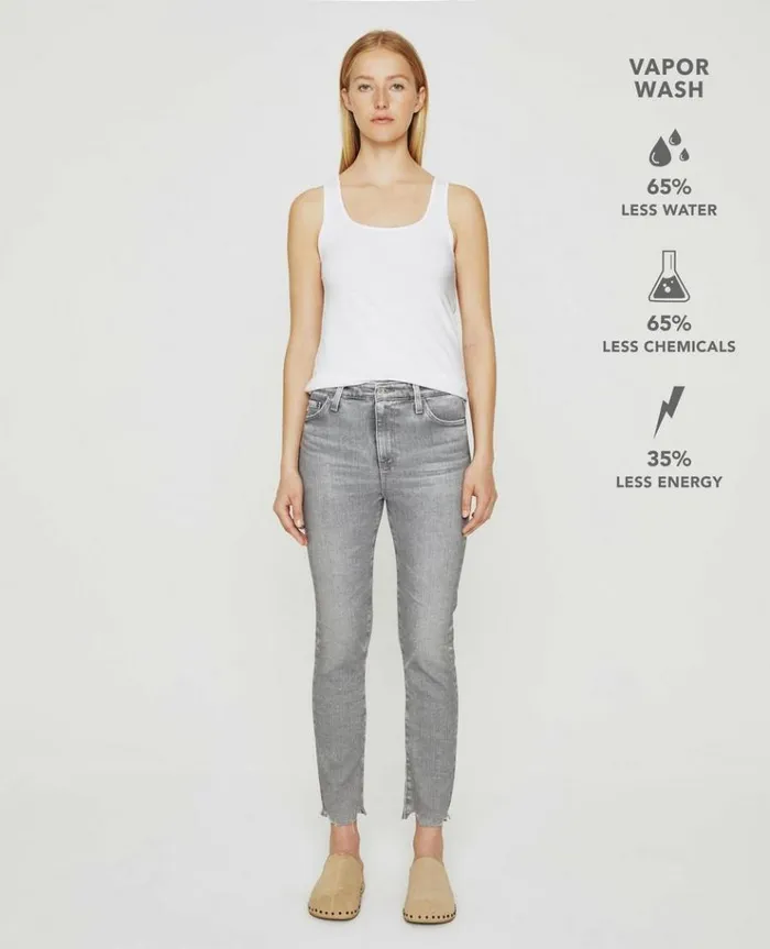 Women Denim AG Jeans Mari Crop Vp 22 Years Cast Shadow