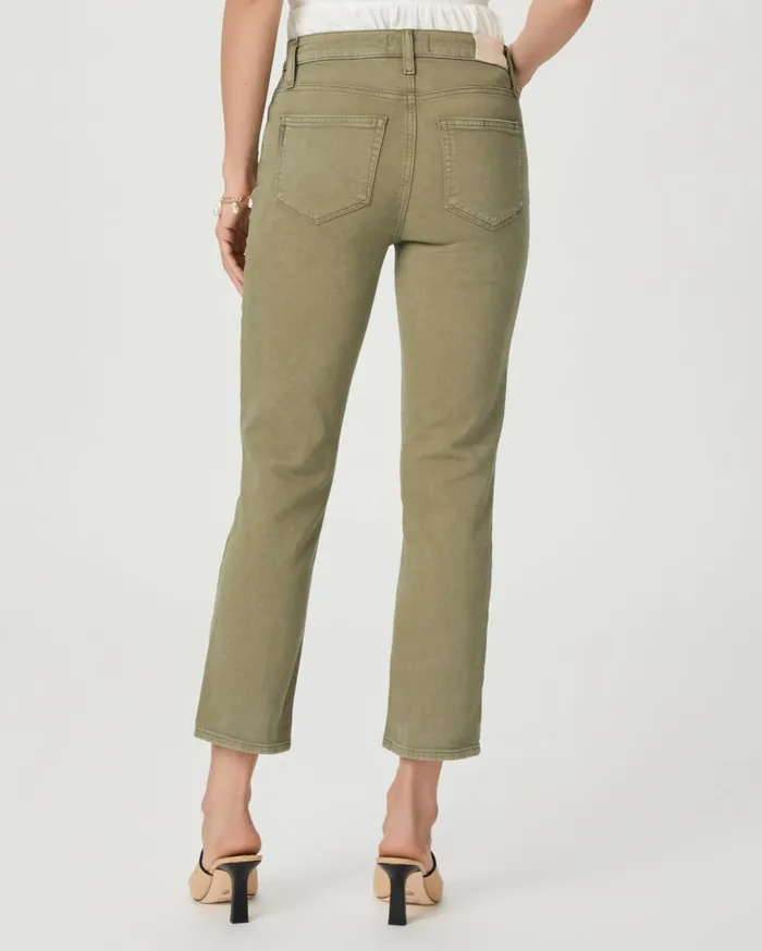 Women Denim PAIGE Cindy Crop Straight Jean 8211 Vintage Mossy Green Women Denim PAIGE Cindy Crop Straight Jean 8211 Vintage Mossy Green