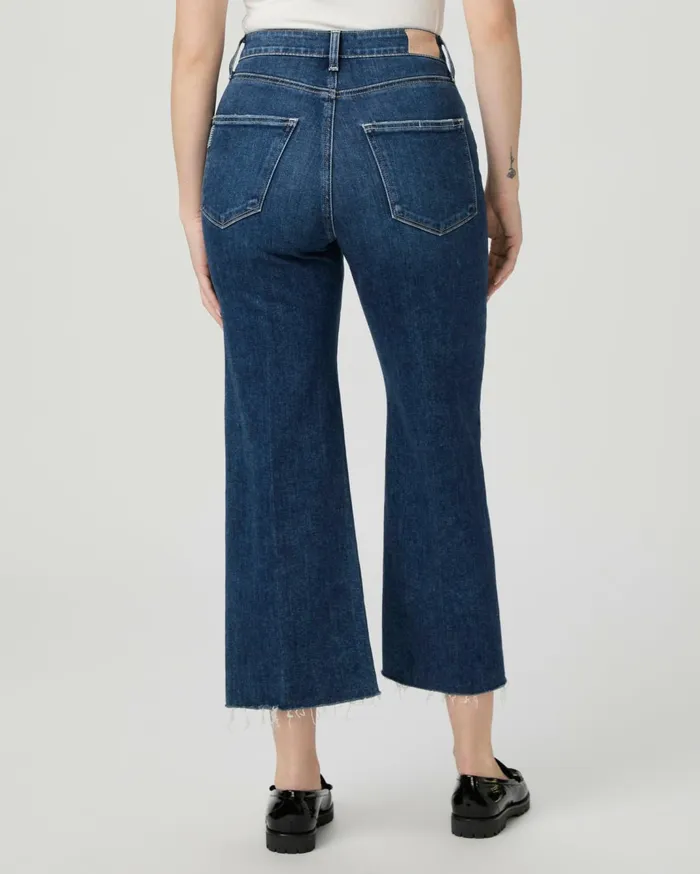 Women Denim PAIGE Flaunt Denim Spotlight Wide Leg Jean 8211 Vignette