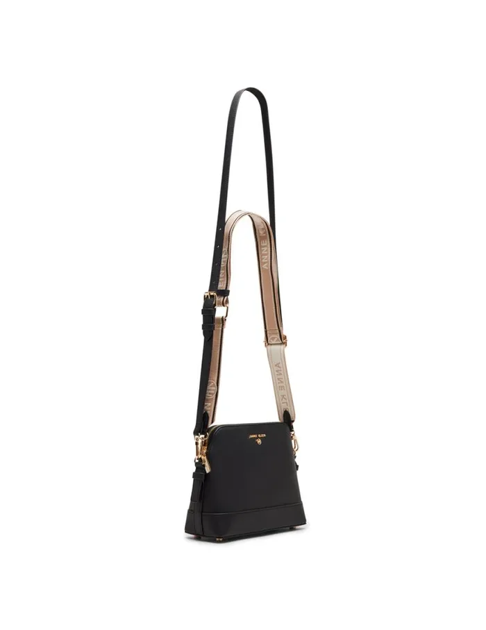 Women Dome Crossbody With Logo Web Strap Soft Olive Anne Klein Crossbody Bags