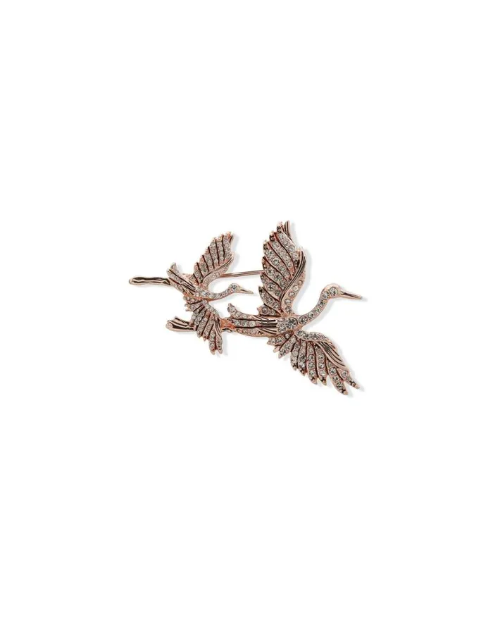 Women Double Bird Cluster Pin Anne Klein Brooches