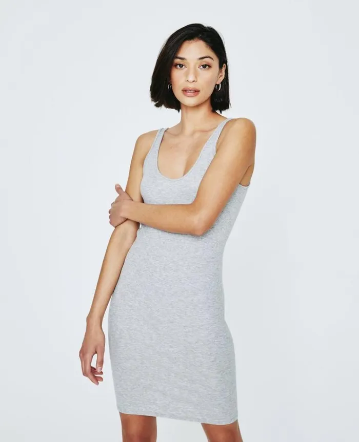 Women Dresses and More AG Jeans Jean Scoop Neck Tank Dress Heather Grey Women Dresses and More AG Jeans Jean Scoop Neck Tank Dress Heather Grey