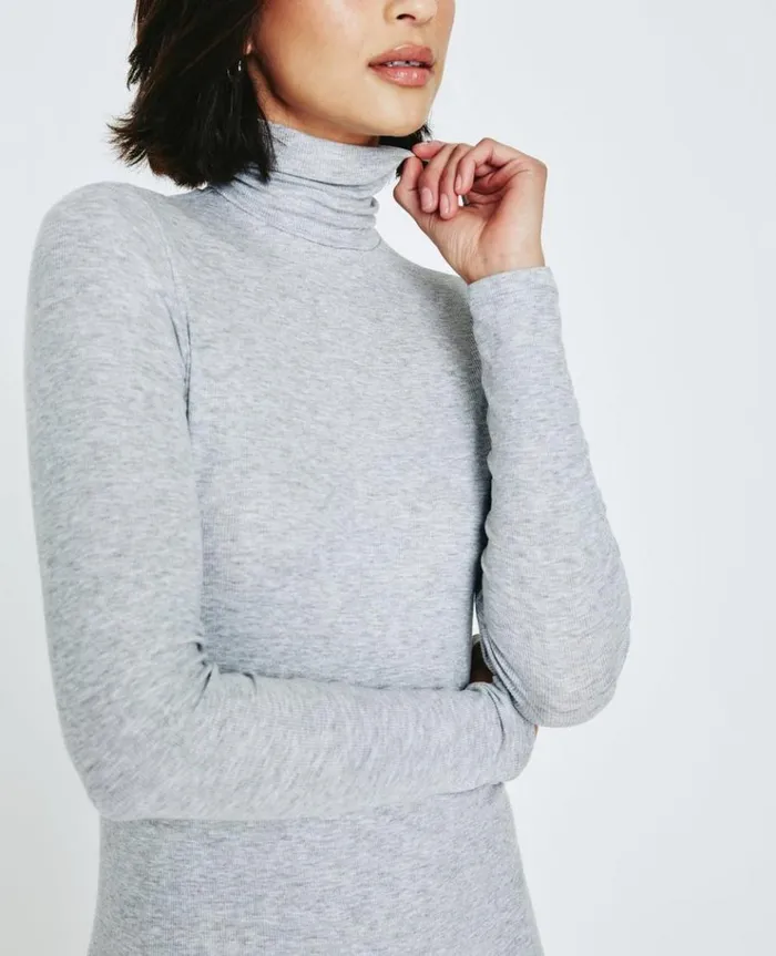Women Dresses and More AG Jeans Jenny LS Turtleneck Dress Heather Grey Women Dresses and More AG Jeans Jenny LS Turtleneck Dress Heather Grey
