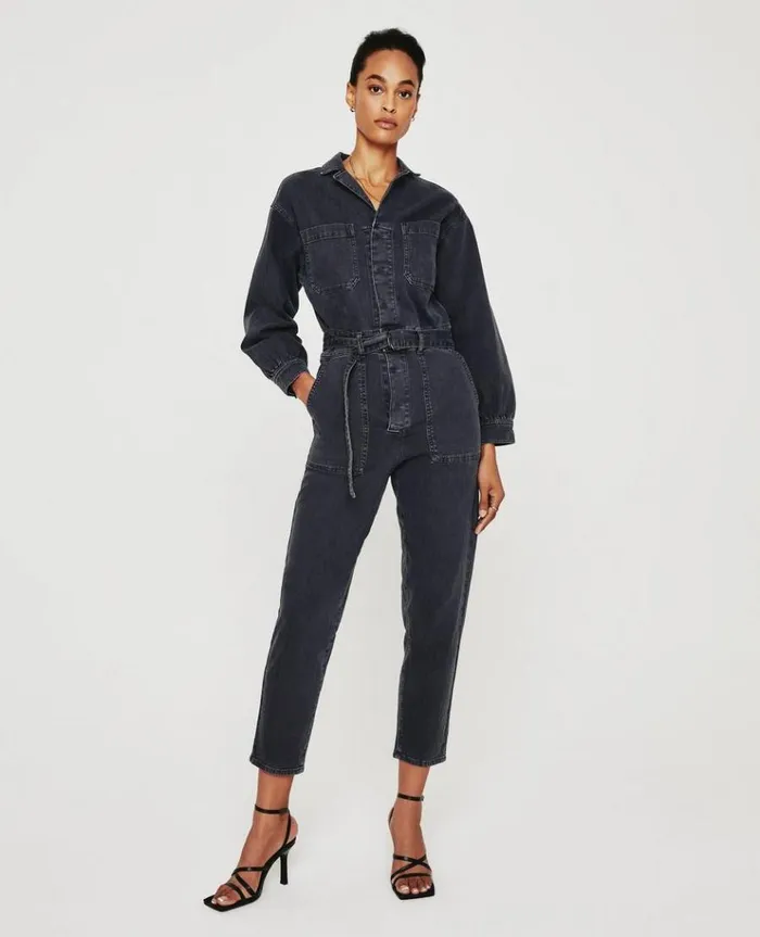 Women Dresses and More AG Jeans Ryleigh Jumpsuit Sulfur Black