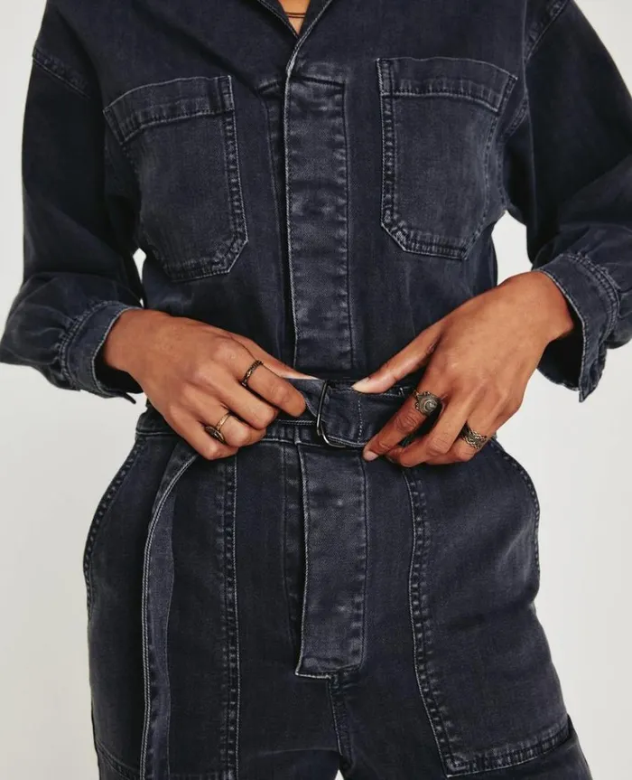 Women Dresses and More AG Jeans Ryleigh Jumpsuit Sulfur Black Women Dresses and More AG Jeans Ryleigh Jumpsuit Sulfur Black