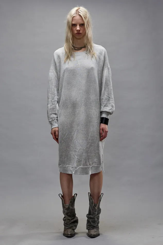 Women Dresses and Skirts R13 Grunge Sweatshirt Dress 8211 Heather Grey