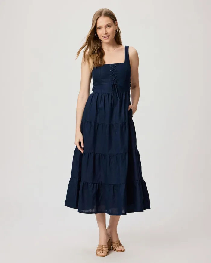 Women Dresses PAIGE Ophella Dress 8211 Navy