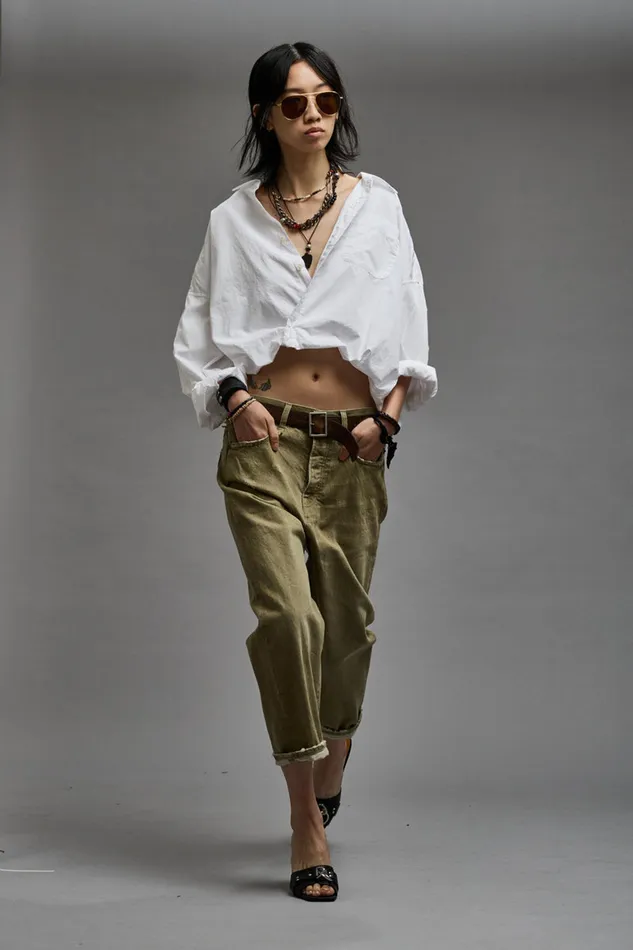 Women Drop R13 Tailored Drop 8211 Moss Green