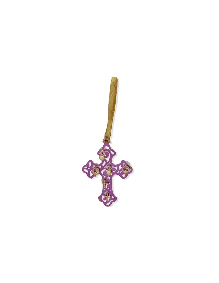 Women Earring Trio On Cross Ornament In Pouch Anne Klein Pierced Earrings