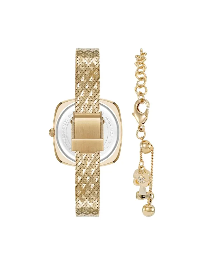 Women Elegant Hidden Crystal Watch Set Anne Klein Watches