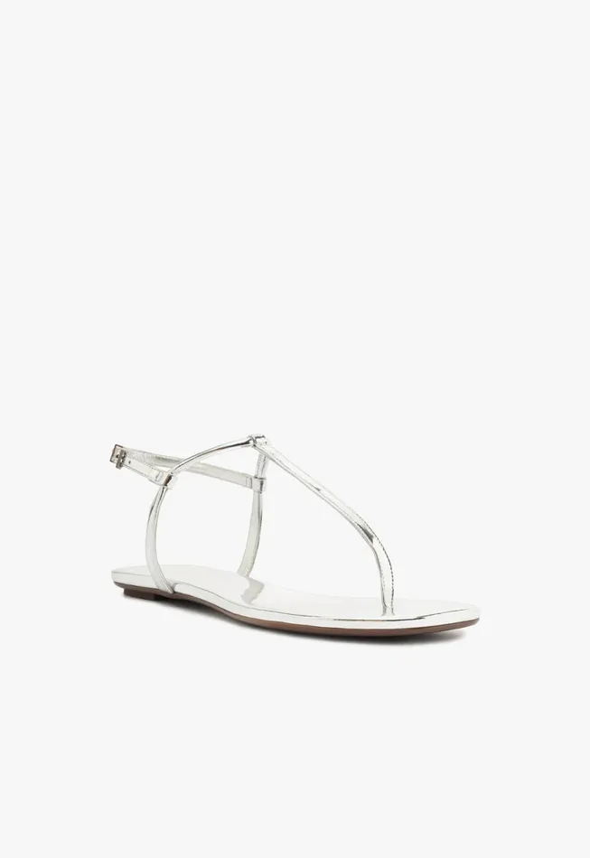 Women Elsha Flat Sandal Silver Schutz Shoes Flats