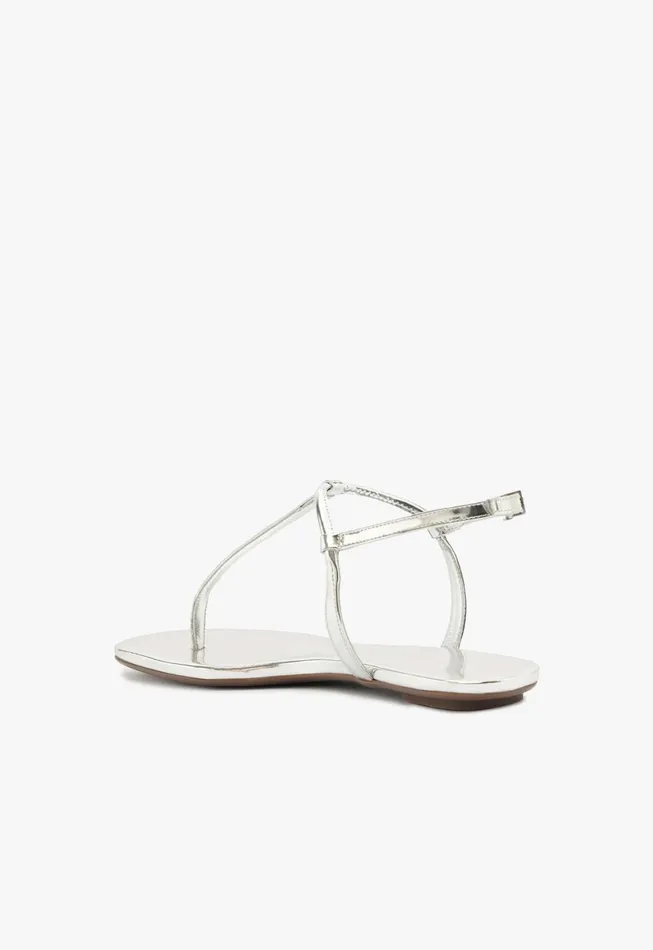 Women Elsha Flat Sandal Silver Schutz Shoes Flats