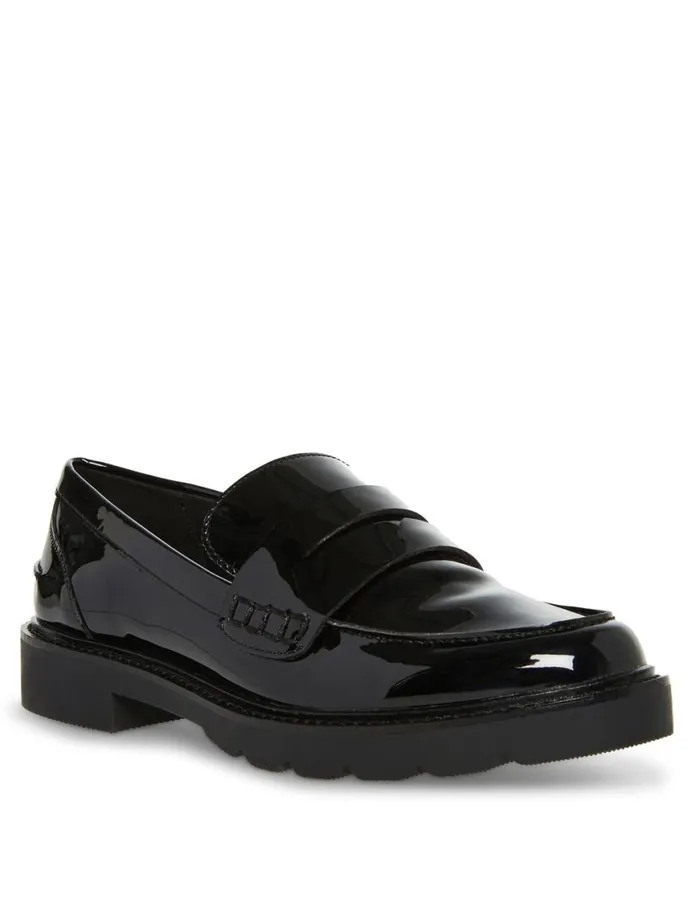 Women Emmylou Loafer Black Patent Anne Klein Flats and Loafers