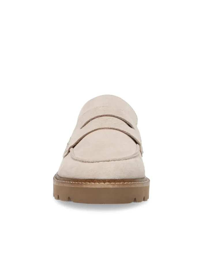 Women Emmylou Suede Loafer Beige Anne Klein Flats and Loafers