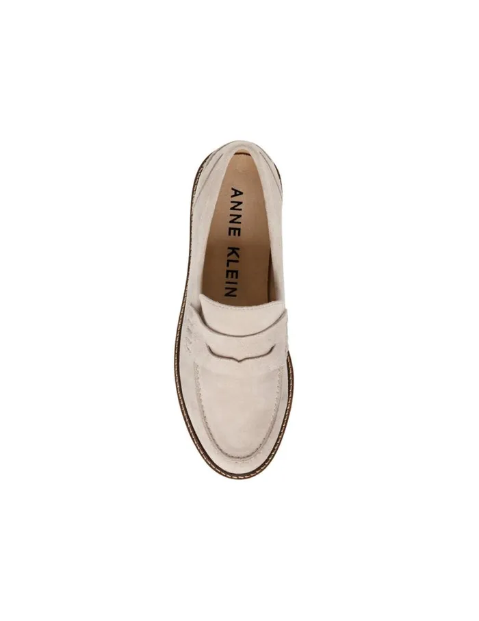 Women Emmylou Suede Loafer Beige Anne Klein Flats and Loafers