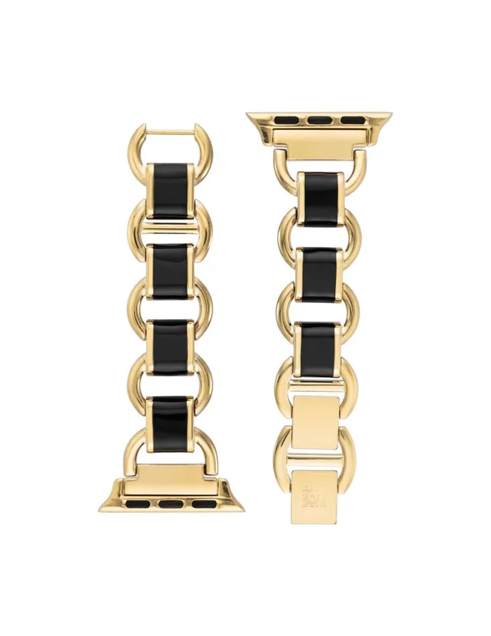 Women Enamel Link Bracelet Band For Apple Watch Whitegoldtone Anne Klein Apple Watch Accessories