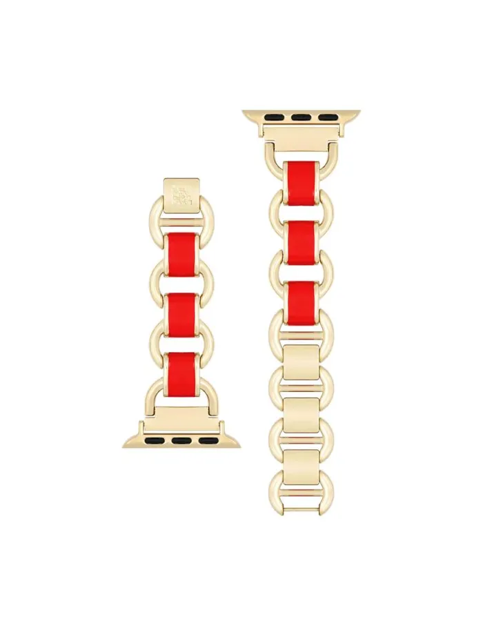Women Enamel Link Bracelet Band For Apple Watch Whitegoldtone Anne Klein Apple Watch Accessories